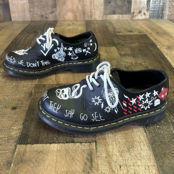 Dr. Martens Rebel 1461 Oxford Shoes Boots Womens 6 - Picture 11 of 12